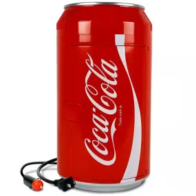 12 Can Portable Mini Fridge,12V DC 110V AC Personal Travel Cooler, 10L (10.6 Qt.), Red