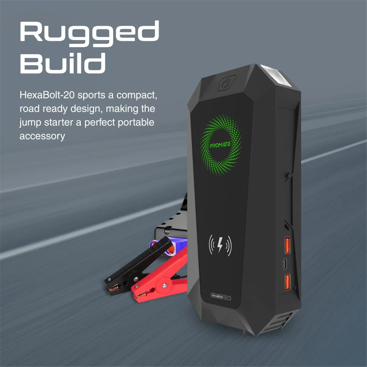 1500A/12V High Capacity Jump Starter Power Bank