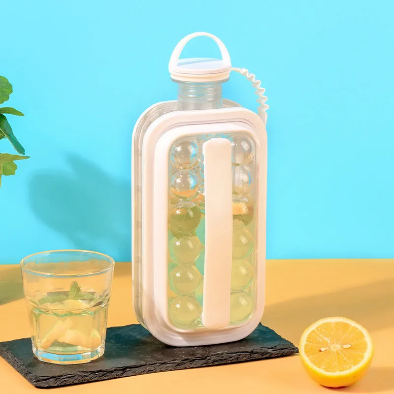 17/14 Grids Ice Cube Trays 2-in-1 Portable Ice Ball Maker Kettle
