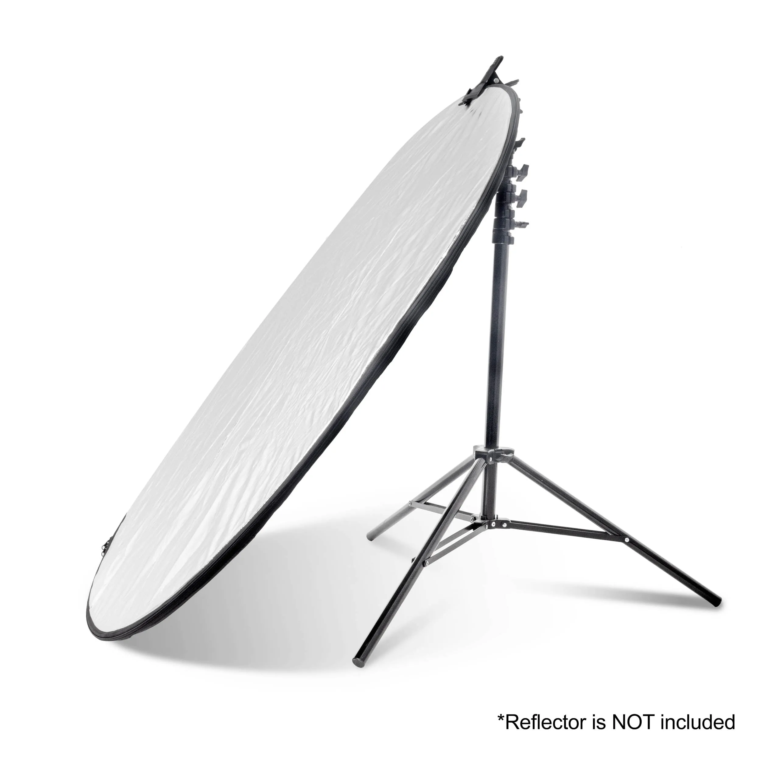 240cm Air-Cushioned Studio Light Stand with Background Reflector Clamp