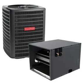 2.5 Ton Cooling - Goodman Air Conditioner   Coil System - 13.4 SEER2 - 17.5" Coil Width Horizontal Installation