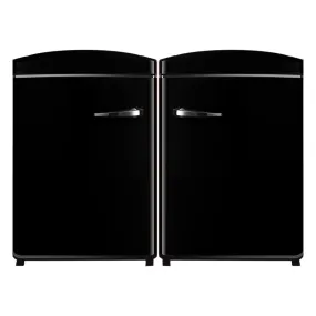 3.2 cu.ft. Frost Free Retro Convertible Refrigerator-Freezer Set