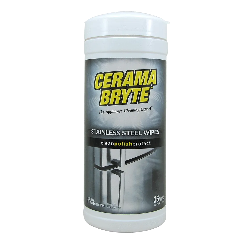 716R CeramaBryte 35 Count Stainless Steel Cleaning Wipes