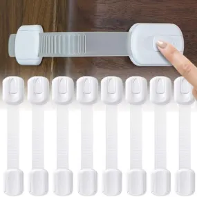 8-Pack: Child Safety Cabinets Strap Locks
