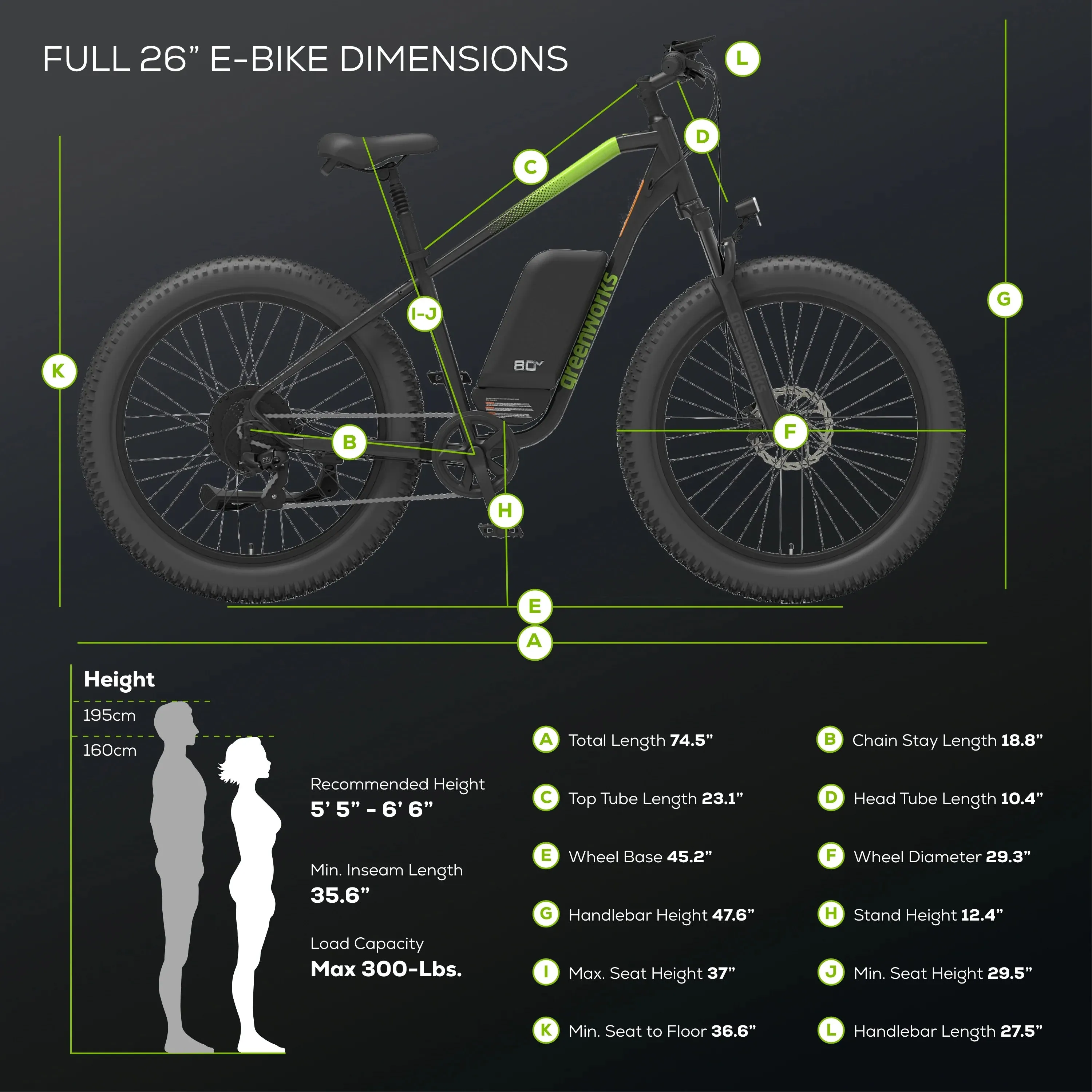 80V VENTURE Series 26-inch Fat Tire Electric Mountain Bike