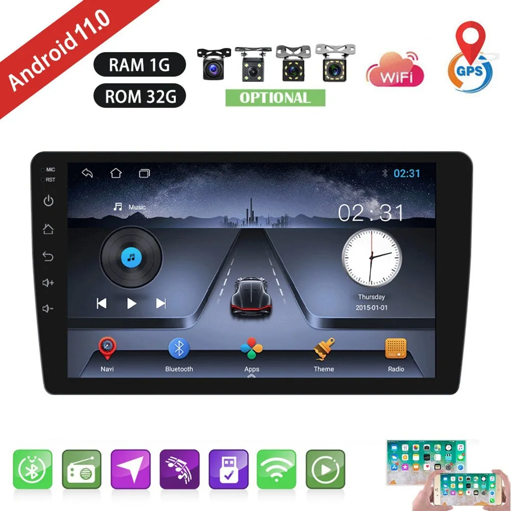 9 Inch Android 11 Car Player Bluetooth Hands-free HD Touch Screen
