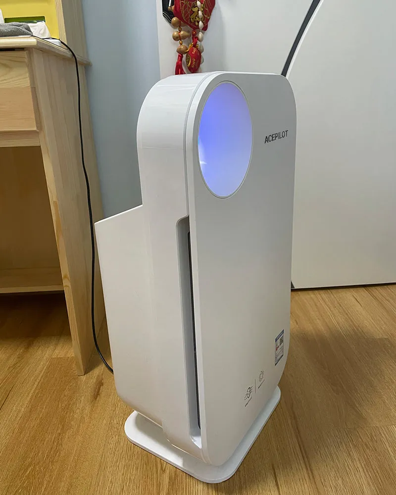 ACEPILOT air purifier, three-dimensional, can eliminate bacteria, pollen, smoke, pet dander, mold odor