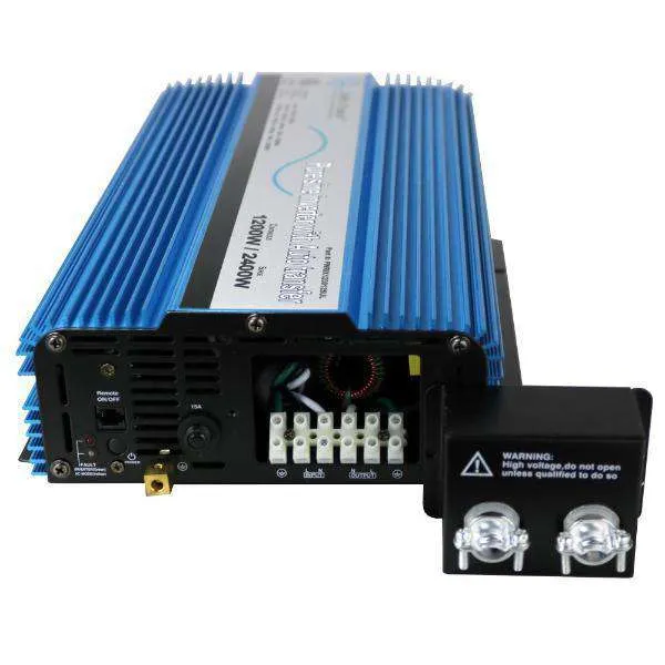 Aims Power PWRIX120012SUL 1200W Pure Sine with Transfer Switch - Hardwire UL Listed New