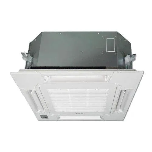 Air-Con 18,000 BTU 22 SEER 2-Zone Ceiling Cassette 9K 9K Mini-Split Heat Pump System