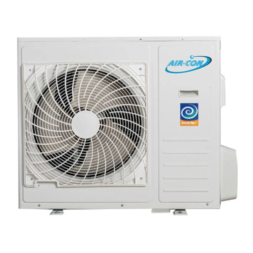Air-Con 24,000 BTU 22 SEER 2-Zone Ceiling Cassette 9K 12K Mini-Split Heat Pump System