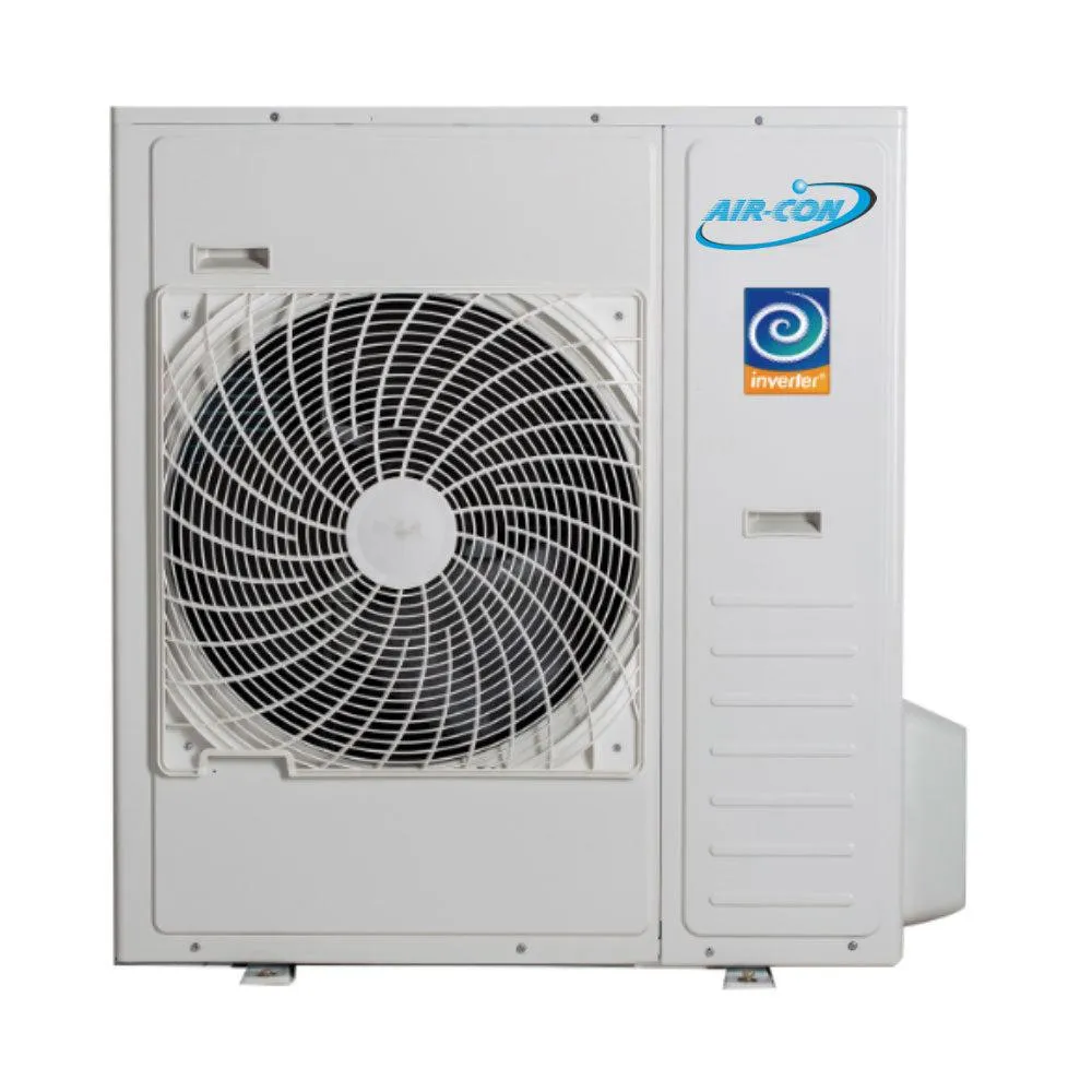 Air-Con 36,000 BTU 21 SEER 2-Zone Ceiling Cassette 12K 18K Mini-Split Heat Pump System