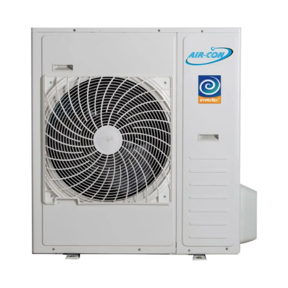 Air-Con 36,000 BTU 21 SEER 2-Zone Ceiling Cassette 18K 18K Mini-Split Heat Pump System