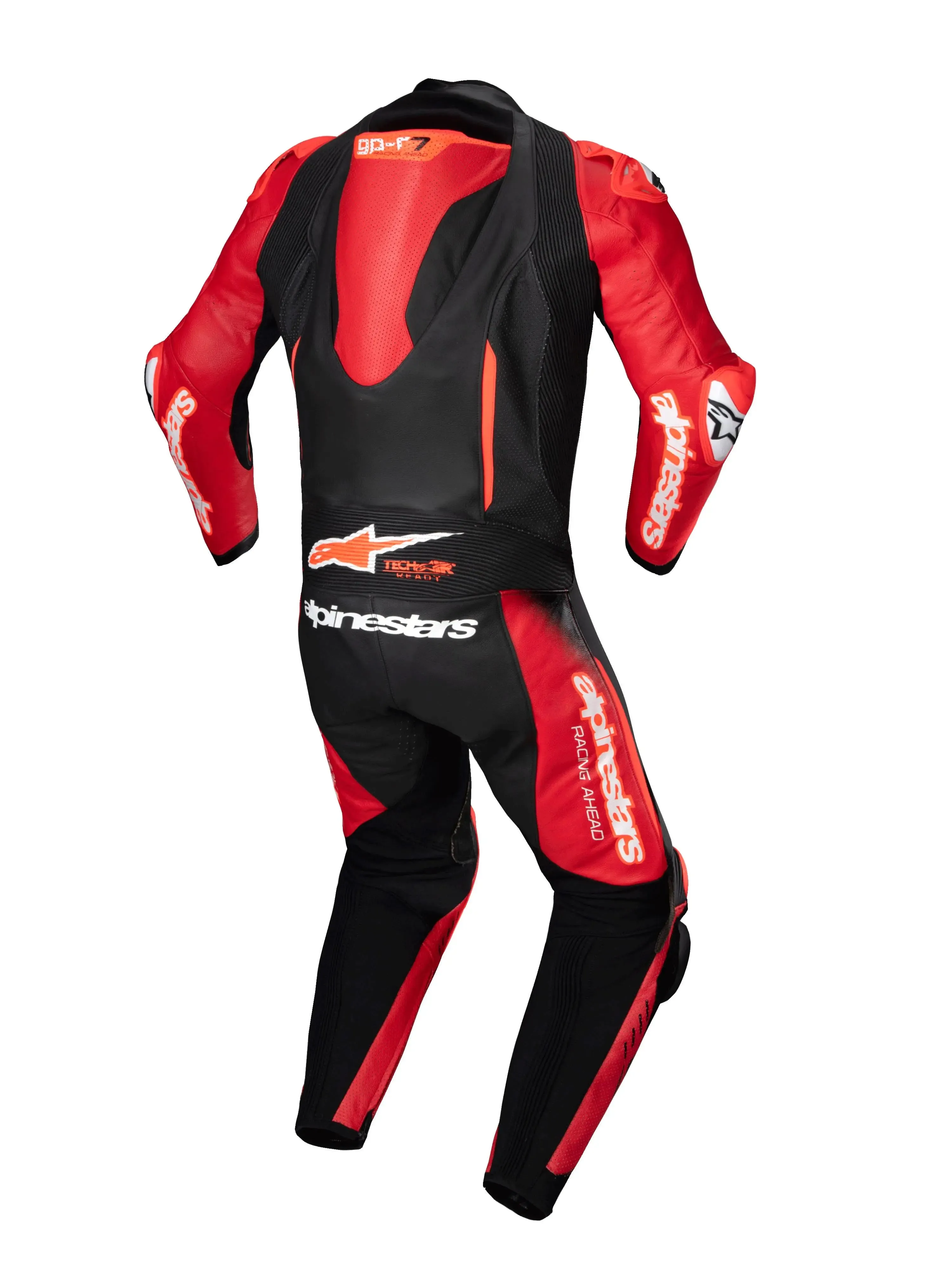 Alpinestars GP-R7 One Piece Leather Suit Black / Mid Red