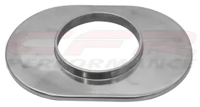 ALUMINUM 12" OVAL AIR CLEANER BASE SMOOTH - POLISHED