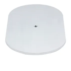 ALUMINUM 12" OVAL AIR CLEANER TOP SMOOTH - CHROME
