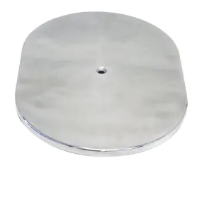 ALUMINUM 12" OVAL AIR CLEANER TOP SMOOTH - POLISHED