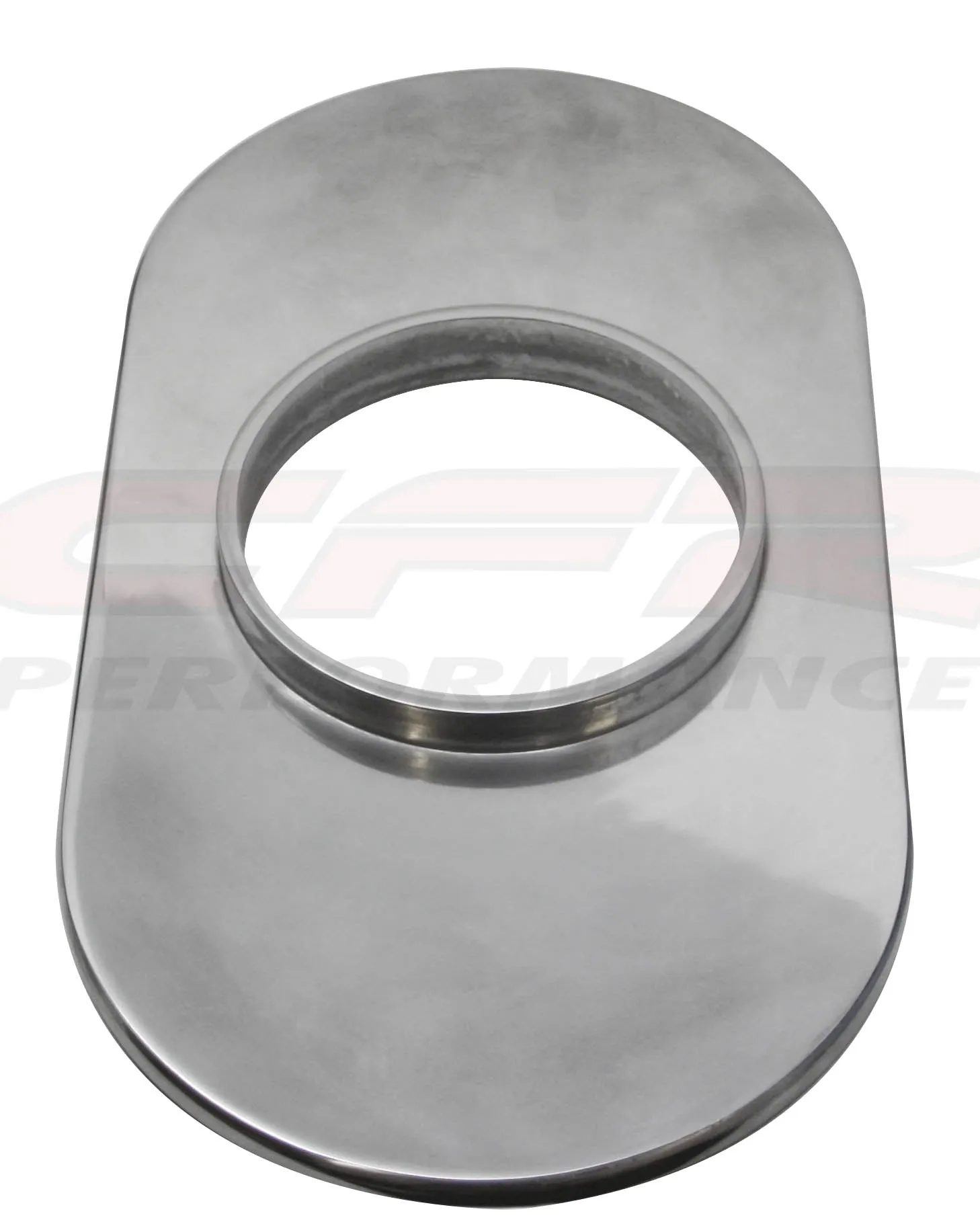 ALUMINUM 15" OVAL AIR CLEANER BASE SMOOTH - POLISHED