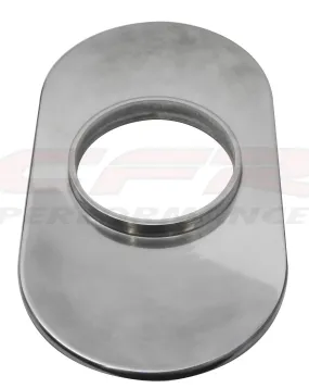 ALUMINUM 15" OVAL AIR CLEANER BASE SMOOTH - POLISHED