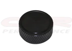 ALUMINUM KNURLED AIR CLEANER NUT 1-4-20 - BLACK