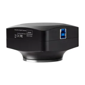 AmScope MU Series 20.0MP USB 3.0 High-speed Back-illuminated Color CMOS C-Mount Microscope Camera with Calibration Slide