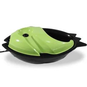 Auto Waterfall Pet Drinking Fountain Bowl - green