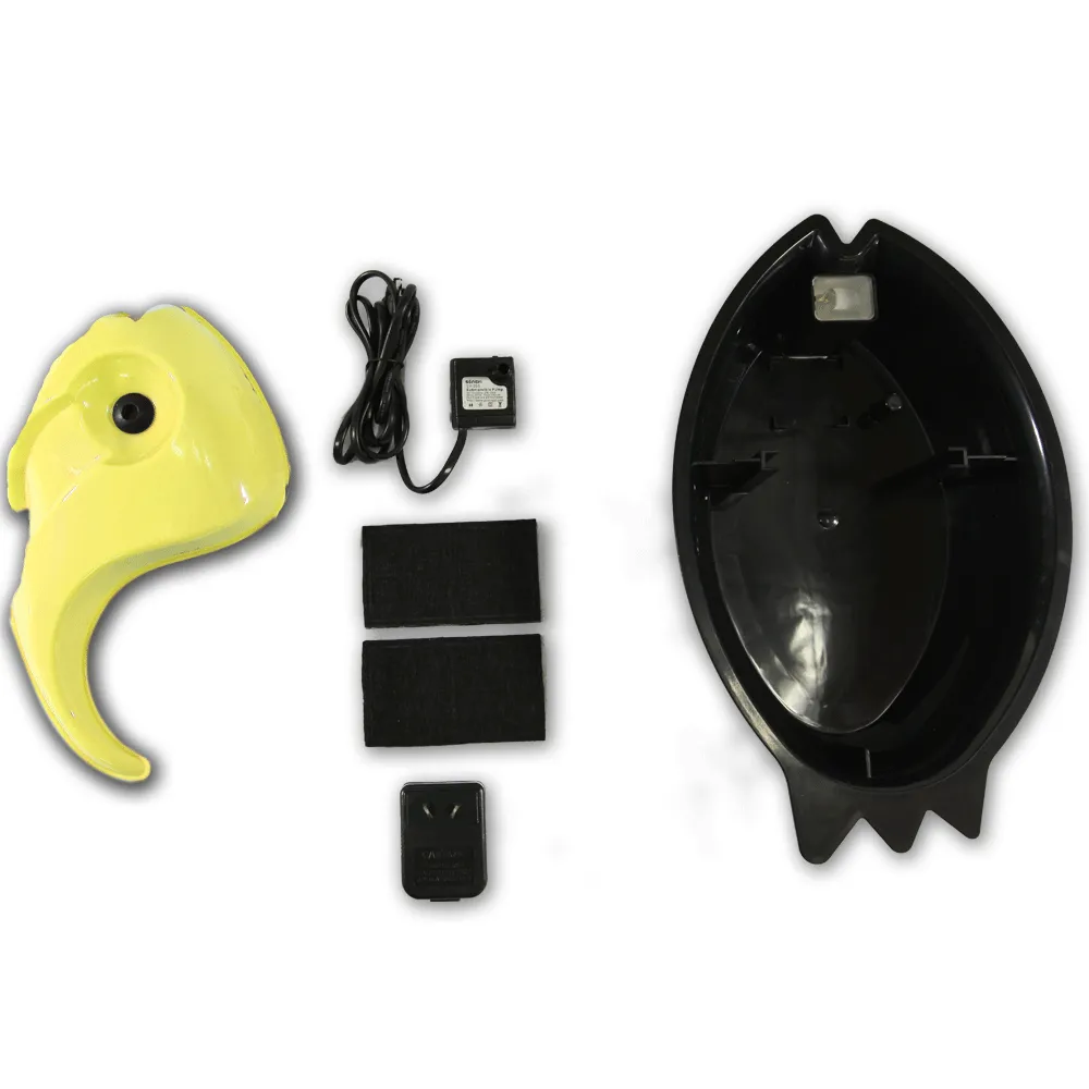 Auto Waterfall Pet Drinking Fountain Bowl - yellow