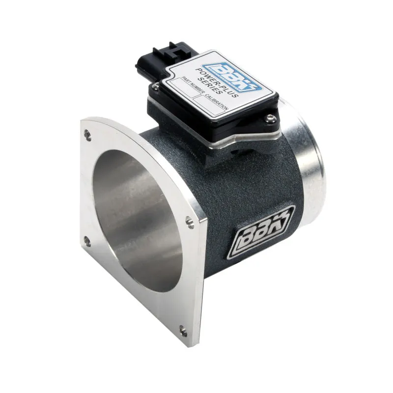 BBK Performance Mass Airflow Meter - 76 mm - Aluminum Housing - Black Powder Coat - 24 lb Injectors - Cold Air Intakes - Ford Mustang 1994-95