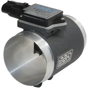 BBK Performance Mass Airflow Meter - 76 mm - Aluminum Housing - Black Powder Coat - 24 lb Injectors - Factory Air Box - Ford Mustang 1986-93