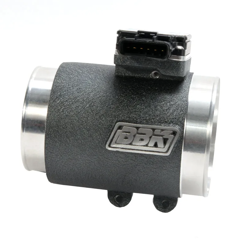BBK Performance Mass Airflow Meter - 76 mm - Aluminum Housing - Black Powder Coat - 30 lb Injectors - Cold Air Intakes - Ford Mustang 1986-93