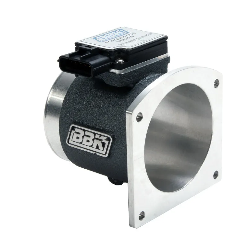 BBK Performance Mass Airflow Meter - 86 mm - Aluminum Housing - Black Powder Coat - 19 lb Injectors - Cold Air Intakes - Ford Mustang 1996-98