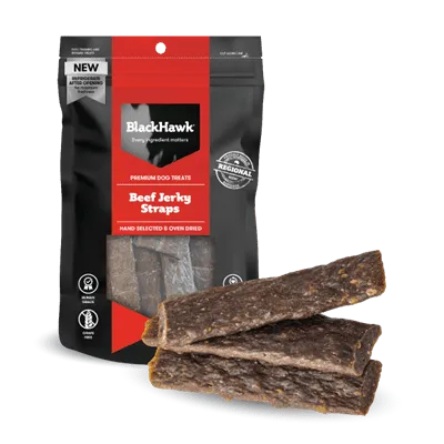 Black Hawk Dog Beef Straps 100G