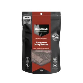 Black Hawk - Kangaroo Straps Dog Treats (100g)