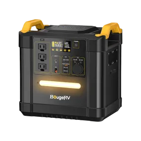 BougeRV FORT 1500 1,456Wh / 2,200W LiFePO4 Portable Power Station | ISE164