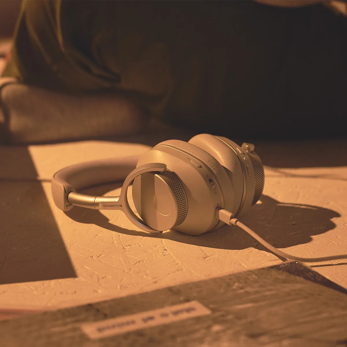 Cambridge Audio P100 Over-Ear Headphones with Active Noise Cancellation (White)