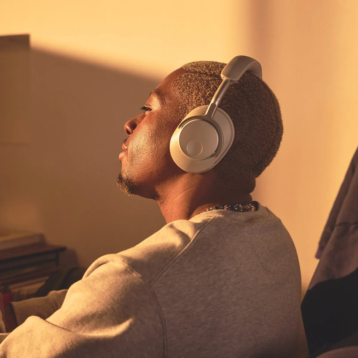 Cambridge Audio P100 Over-Ear Headphones with Active Noise Cancellation (White)