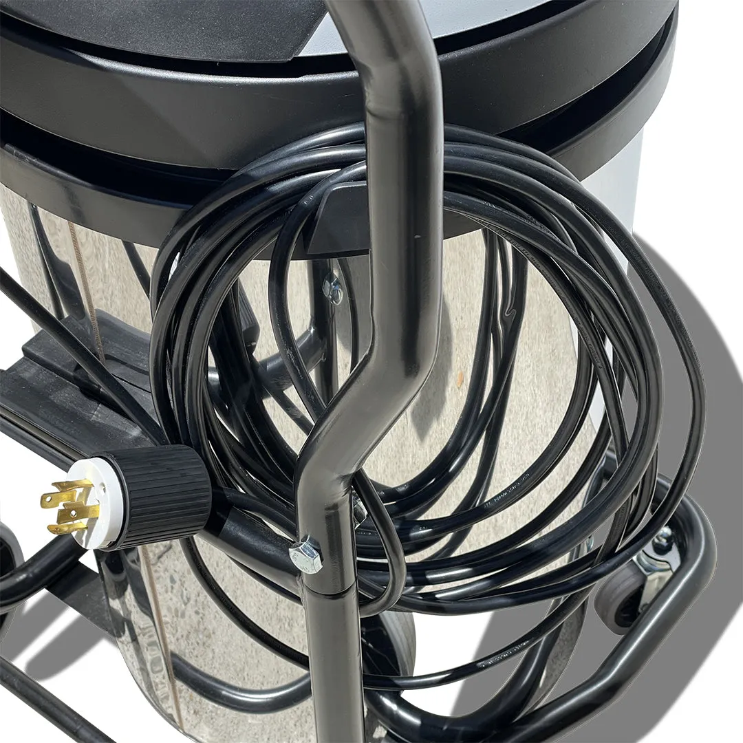 Cyclone Triple 3600 Gutter Vacuum (20gal), 40 Foot Aluminum Gutter Poles and Bag