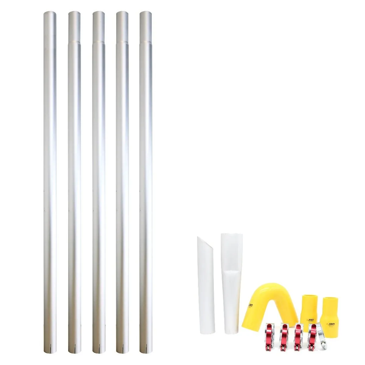 Cyclone Triple 3600 Gutter Vacuum (20gal) with 20 foot Aluminum Gutter Poles and Bag