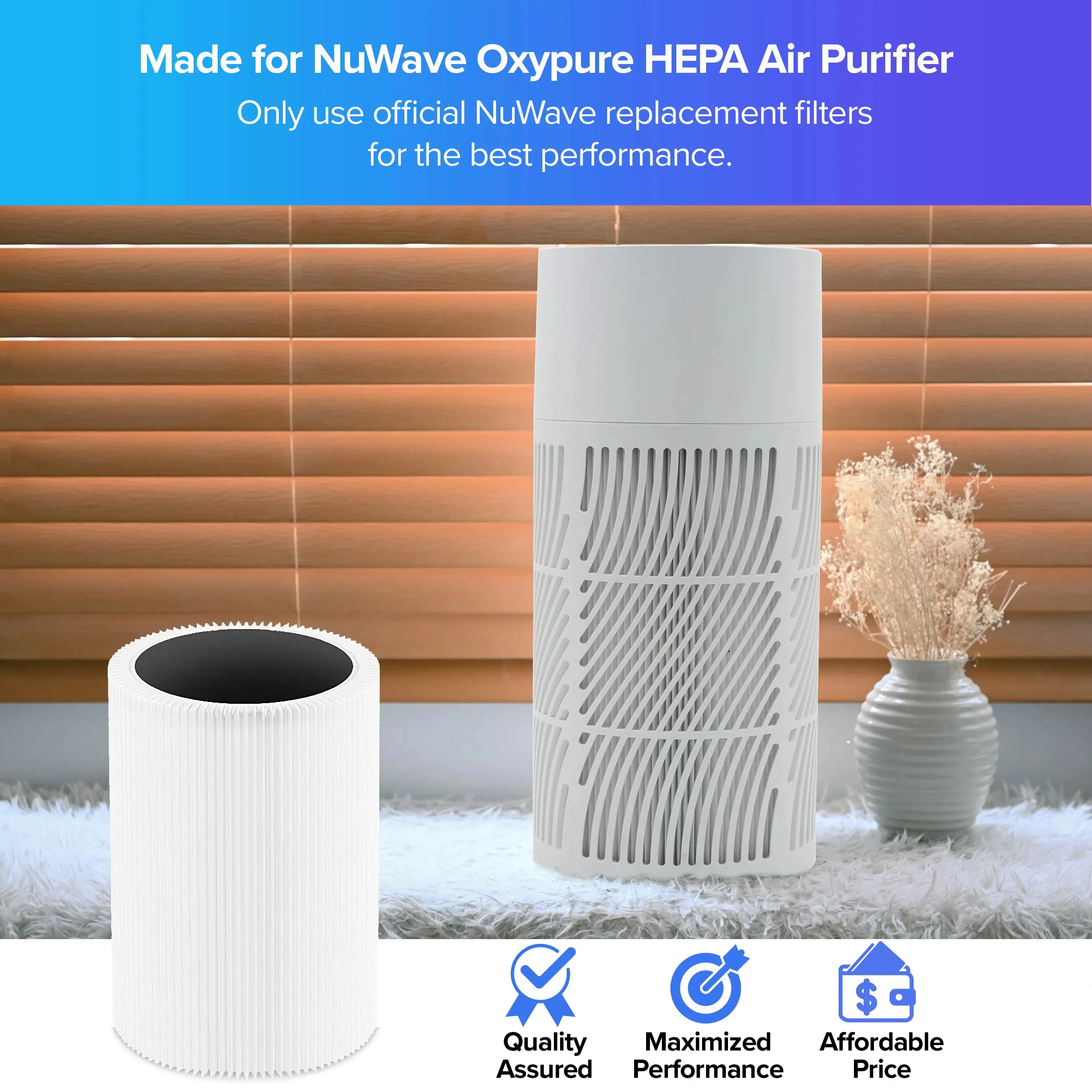 Cylindrical HEPA/Carbon Filter