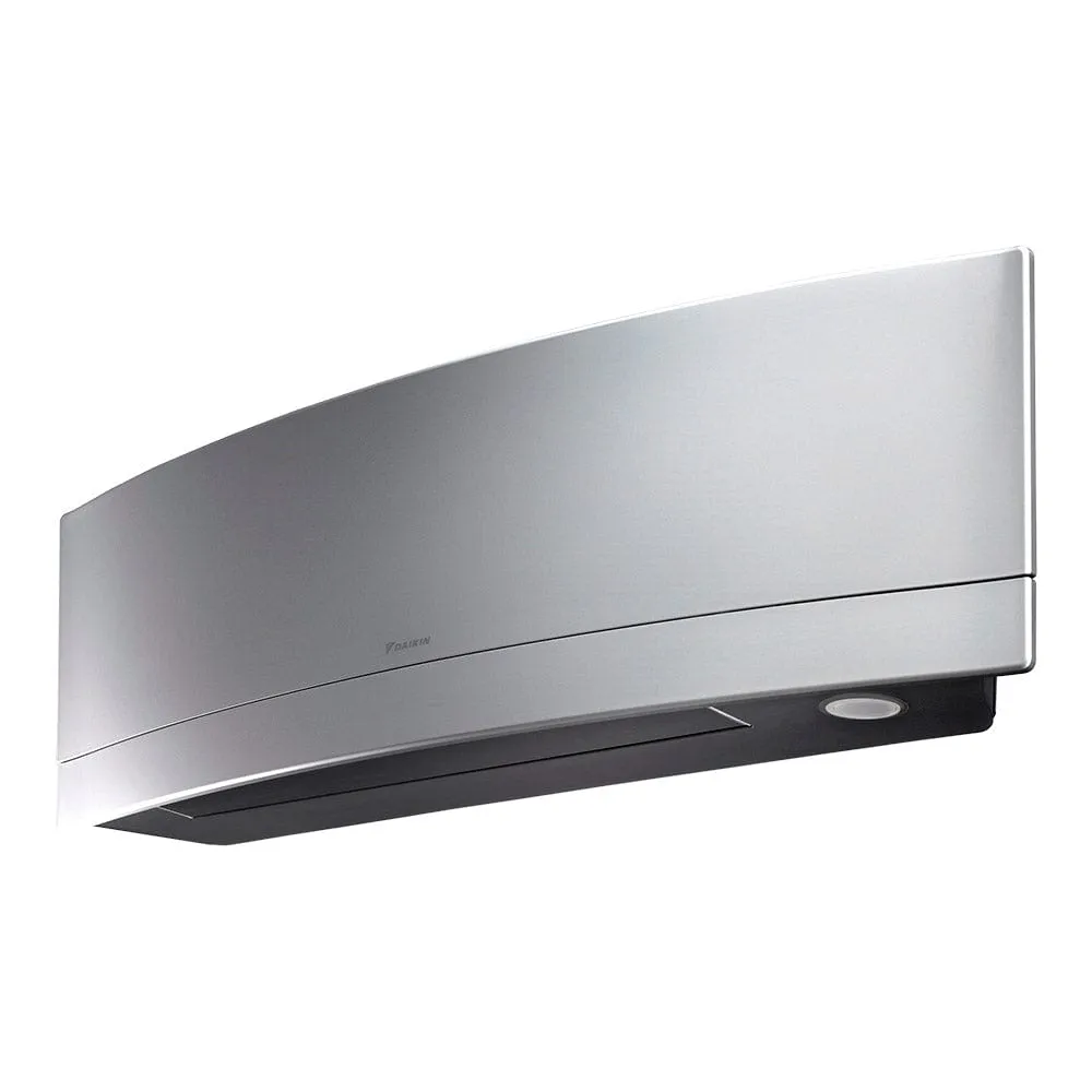 Daikin 3-Zone Wall Mounted Emura Silver Hyper Heat Ductless Mini-Split 24000 BTU Heat Pump Air Conditioner 9k   12k   12k - 18 SEER2