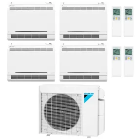Daikin 4-Zone Floor Standing Ductless Mini-Split 36000 BTU Heat Pump Air Conditioner 12k   12k   12k   12k  - 18.1 SEER2