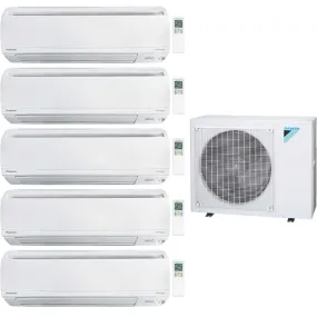Daikin 5-Zone Wall Mounted Ductless Mini-Split 48000 BTU Heat Pump Air Conditioner 7k   9k   12k   12k   15k - 20.6 SEER2