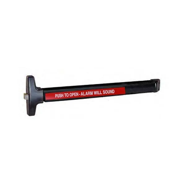 Detex - V40 - Rim Exit Device - Electric Alarm with Battery (EB) - Black Anodized - 36"