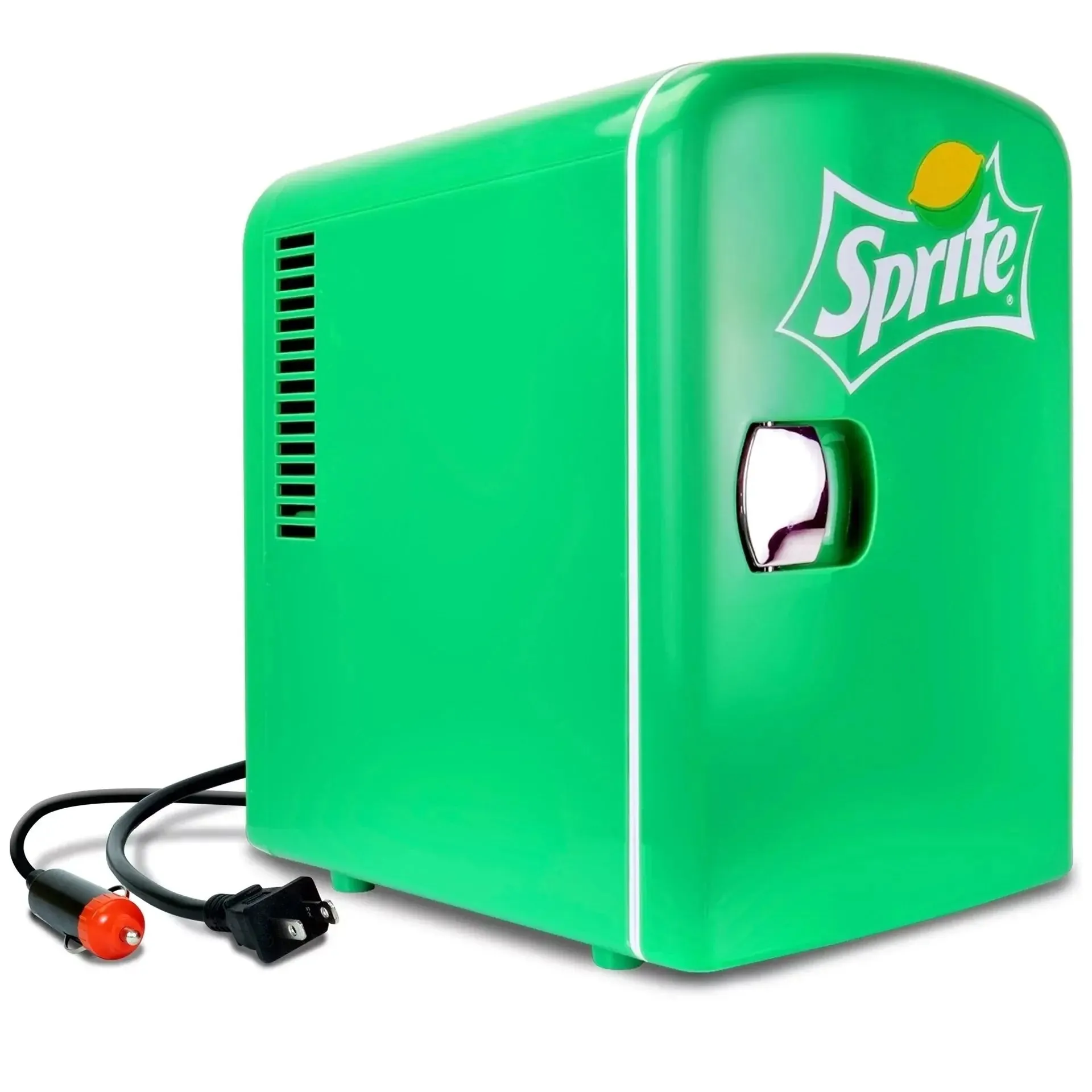 Diet Coke 6 Can Mini Fridge 4L Mini Electric Cooler Warmer Portable 12V Car Cooler Gray