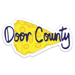 Door County Cheese Vinyl Magnet - Waterproof & Scratch Resistant