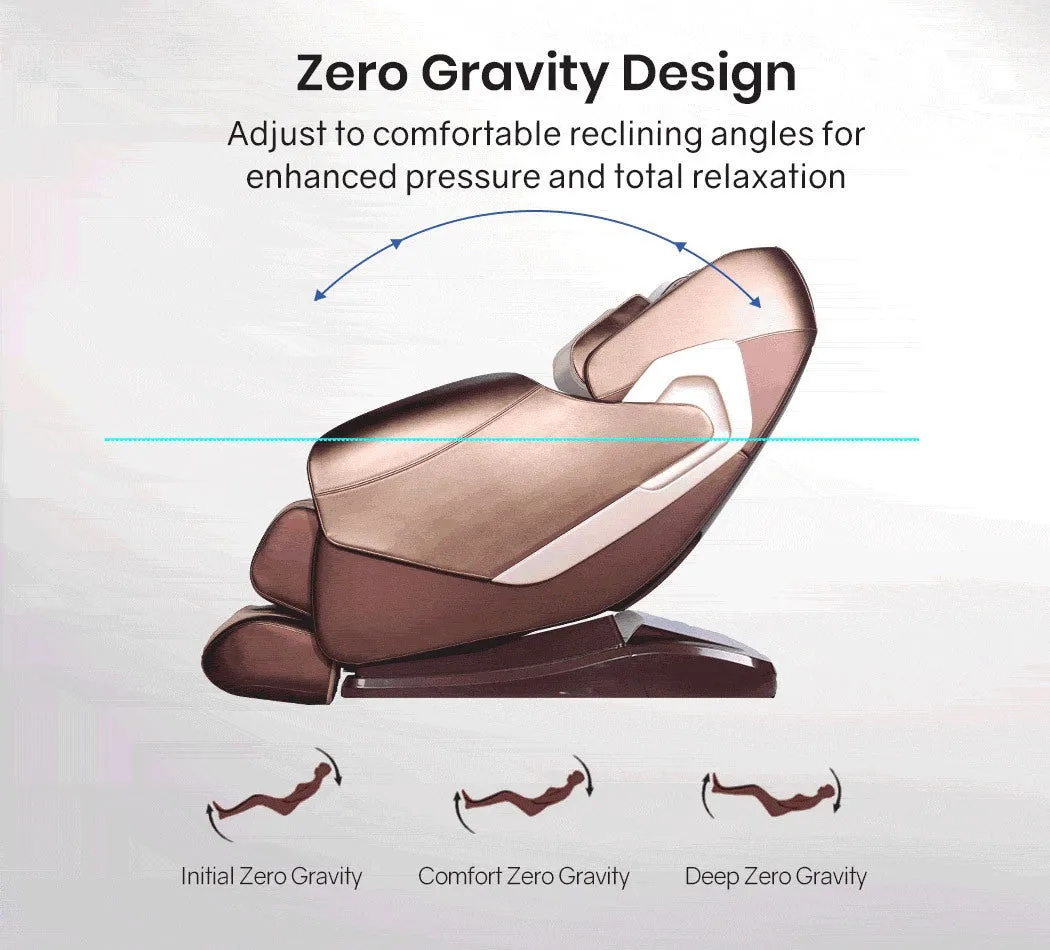 Electric Massage Chair Zero Gravity Heating Massager Full Body Shiatsu Recliner, Remote Control