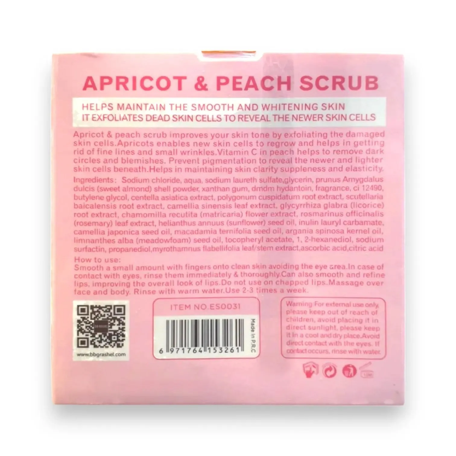 Estelin Apricot Face and Body Scrub 280g