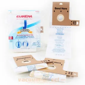 Eureka Style J Premium Upright Vacuum Bags, 3 Pack Genuine Eureka Parts
