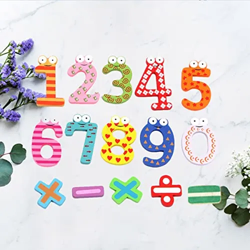 EXCLUZO 60 Pcs Magnetic Numbers Refrigerator Numbers Magnet Kids Numbers Magnets Fridge Numbers Magnet Fridge Magnet Numbers
