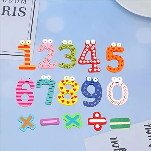 EXCLUZO 60 Pcs Magnetic Numbers Refrigerator Numbers Magnet Kids Numbers Magnets Fridge Numbers Magnet Fridge Magnet Numbers