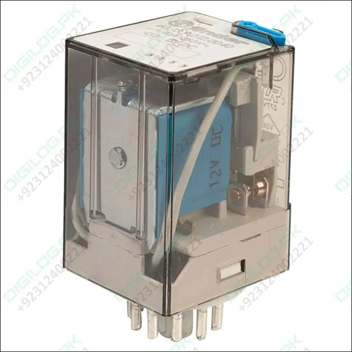 Finder Relay 12vdc 10a 60.13 With 11pin Rail-mount Relay Socket Relay Base